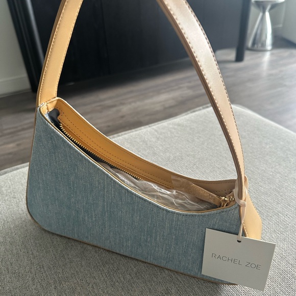 Rachel Zoe Blue and Tan Mini Bag - Picture 3 of 6